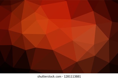 Dark Red vector blurry hexagon template. Creative geometric illustration in Origami style with gradient. A completely new template for your business design.