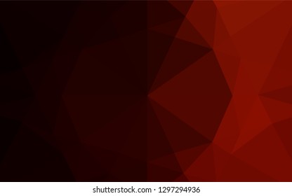 Dark Red vector blurry hexagon pattern. Colorful abstract illustration with gradient. A completely new design for your business.