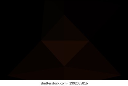 Dark Red vector blurry hexagon pattern. Creative illustration in halftone style with gradient. The best triangular design for your business.