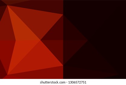 Dark Red vector blurry hexagon template. Colorful illustration in abstract style with gradient. Brand new design for your business.