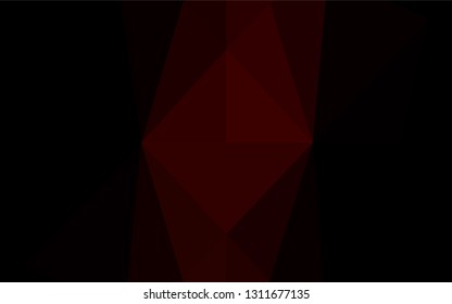 Dark Red vector blurry hexagon template. Glitter abstract illustration with an elegant design. A new texture for your design.