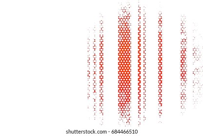 Dark Red vector blurry hexagon background design. Geometric background in Origami style with gradient. 