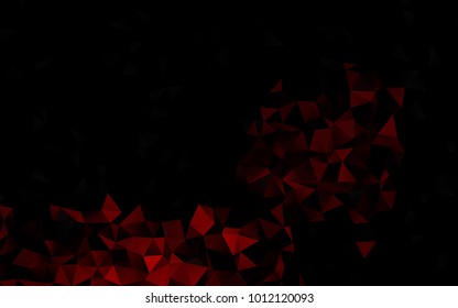 Dark Red vector blurry triangle template. Brand-new colored illustration in blurry style with gradient. The elegant pattern can be used as part of a brand book.