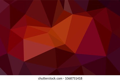Dark Red vector blurry triangle texture. Creative illustration in halftone style with gradient. Textured pattern can be used for background.