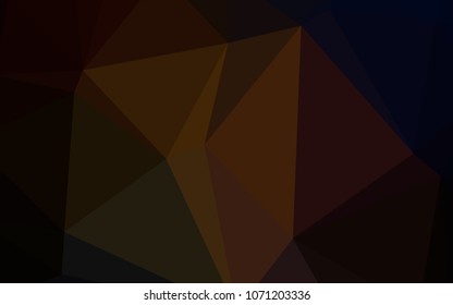 Dark Red vector blurry triangle pattern. Triangular geometric sample with gradient.  Triangular pattern for your business design.