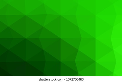 Dark Red vector blurry triangle template. A sample with polygonal shapes. The best triangular design for your business.