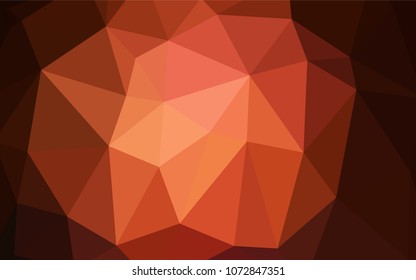 Dark Red vector blurry triangle template. Creative illustration in halftone style with gradient. That new template can be used for your brand book.