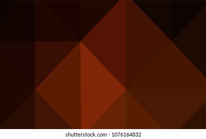 Dark Red vector blurry triangle template. A sample with polygonal shapes. The template for cell phone's backgrounds.