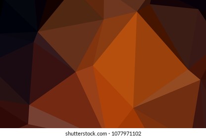 Dark Red vector blurry triangle template. A completely new color illustration in a  polygonal style. That new template can be used for your brand book.