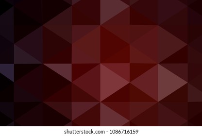Dark Red vector blurry triangle pattern. Shining colored illustration in a new style. That new template can be used for your brand book.