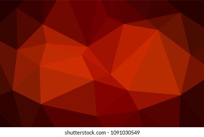 Dark Red vector blurry triangle pattern. Modern geometrical abstract illustration with gradient. The template for cell phone's backgrounds.