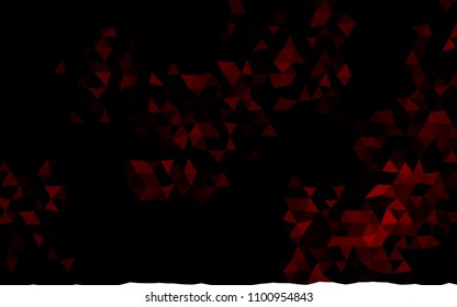 Dark Red vector blurry triangle background. A vague abstract illustration with gradient. A completely new template for your business design.