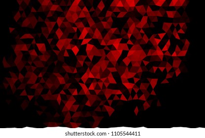 Dark Red vector blurry triangle pattern. A sample with polygonal shapes. Brand new style for your business design.