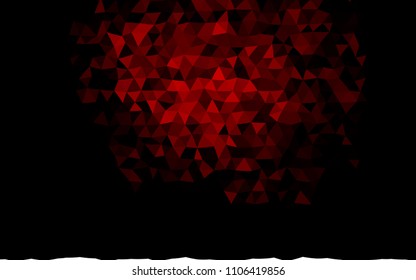 Dark Red vector blurry triangle background. Geometric illustration in Origami style with gradient.  The polygonal design can be used for your web site.