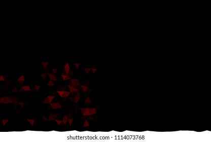 Dark Red vector blurry triangle background. Shining colored illustration in a Brand new style. The completely new template can be used for your brand book.