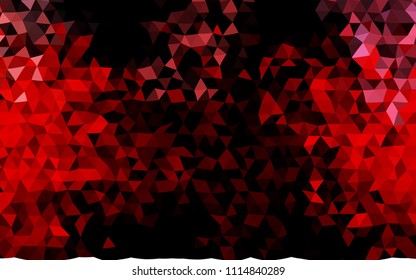 Dark Red vector blurry triangle pattern. A sample with polygonal shapes. Brand new style for your business design.