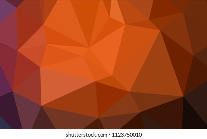 Dark Red vector blurry triangle pattern. Elegant bright polygonal illustration with gradient. Triangular pattern for your business design.