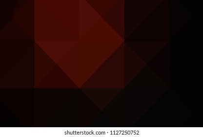 Dark Red vector blurry triangle template. Geometric illustration in Origami style with gradient.  The polygonal design can be used for your web site.