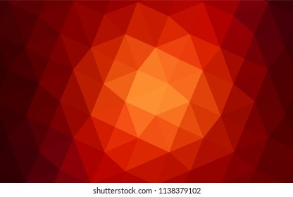 Dark Red vector blurry triangle texture. Glitter abstract illustration with an elegant design. Brand-new style for your business design.