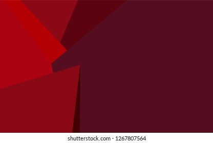Dark Red vector blurry triangle template. Triangular geometric sample with gradient.  Brand-new design for your business.