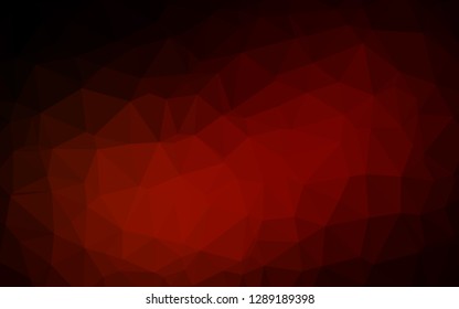 Dark Red vector blurry triangle pattern. Creative illustration in halftone style with gradient. Polygonal design for your web site.