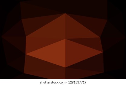 Dark Red vector blurry triangle texture. Colorful illustration in Origami style with gradient.  Brand new design for your business.