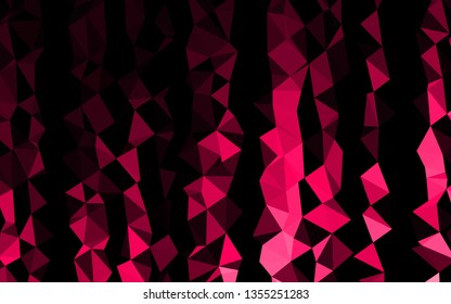 Dark Red vector blurry triangle texture. A completely new color illustration in a vague style. Brand new design for your business.
