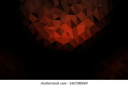 Dark Red vector blurry triangle texture. Modern geometrical abstract illustration with gradient. New texture for your design.