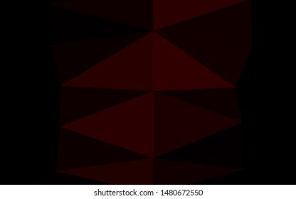 Dark Red vector blurry triangle template. Glitter abstract illustration with an elegant design. Completely new design for your business.