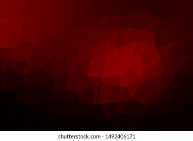 Dark Red vector blurry triangle texture. A completely new color illustration in a vague style. Elegant pattern for a brand book.