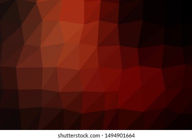 Dark Red vector blurry triangle pattern. Colorful illustration in Origami style with gradient.  New texture for your design.