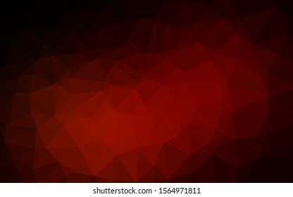 Dark Red vector blurry triangle texture. An elegant bright illustration with gradient. Completely new template for your business design.