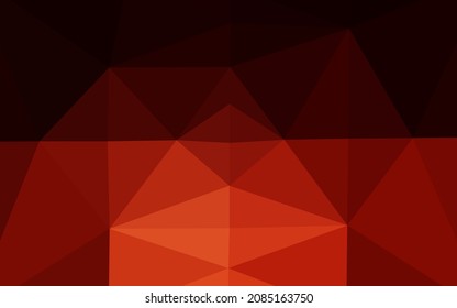 Plantilla de triángulo borroso del vector rojo oscuro. Ilustración colorida nueva con gradiente. El mejor diseño triangular para su negocio.
