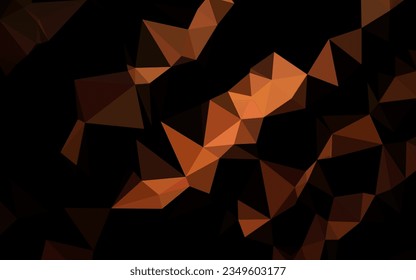 Dark Red vector blurry triangle template. Shining illustration, which consist of triangles. The best triangular design for your business.
