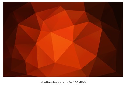 Dark Red vector blurry triangle background design. Geometric background in Origami style with gradient. 