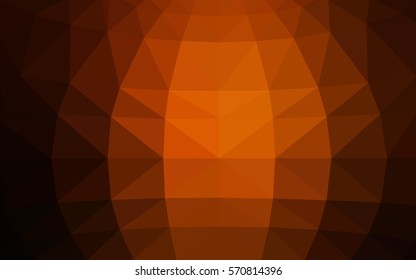 Dark Red vector blurry triangle background design. Geometric background in Origami style with gradient. 