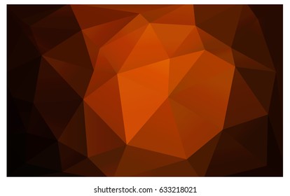 Dark Red vector blurry triangle background design. Geometric background in Origami style with gradient. 