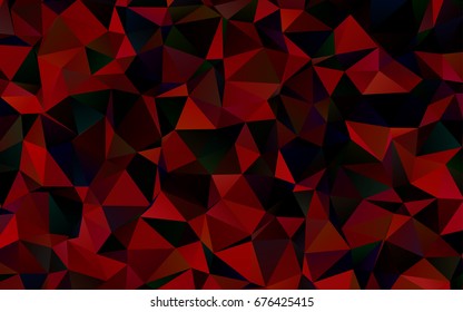 Dark Red vector blurry triangle template. A sample with polygonal shapes. Brand-new design for your business.