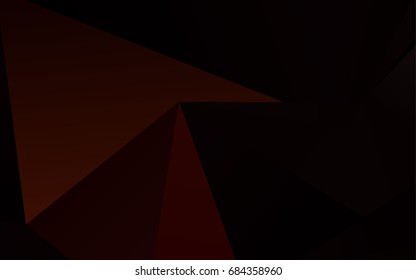Dark red vector blurry triangle template. Shining colored illustration in a brand-new style. The completely new template can be used for your brand book.