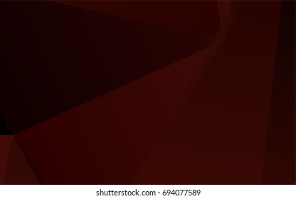 Dark Red vector blurry triangle background. Shining illustration, which consist of triangles. The template can be used as a background for cell phones.