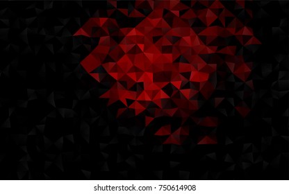 Dark Red vector blurry triangle template. Modern geometrical abstract illustration with gradient. The textured pattern can be used for background.