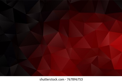 Dark Red vector blurry triangle template. An elegant bright illustration with gradient. The elegant pattern can be used as part of a brand book.