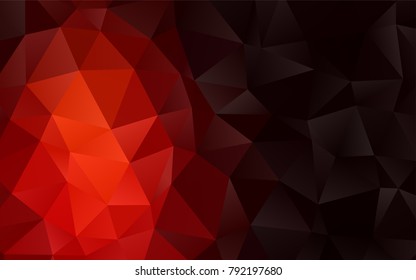 Dark Red vector blurry triangle template. A sample with polygonal shapes. A new texture for your design.
