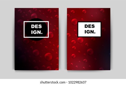 Dark Red vector brochure for ui, ux design. Beautiful colored sample in A4 size. Pattern for beautiful business cards, folders.