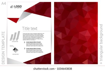 Dark Red vector  brochure for ui, ux design. Modern abstract design concept with colorful gradient. Pattern for ads, leaflets, labels of your business.