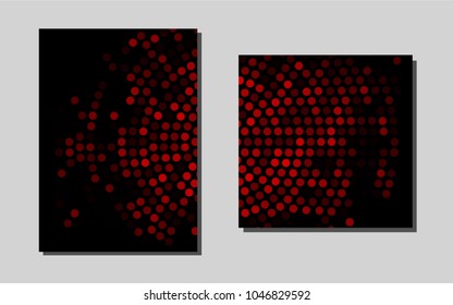 Dark Red vector brochure for ui, ux design. Modern abstract design concept with colorful gradient. Pattern can be used as a template for calendars.