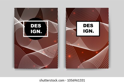 Dark Red vector brochure for ui, ux design. Modern abstract design concept with colorful gradient. Pattern for beautiful business cards, folders.