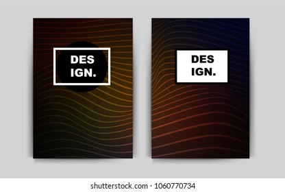 Dark Red vector brochure for ui, ux design. Modern abstract design concept with colorful gradient. Beautiful design for cover of notepads.