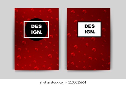 Dark Red vector brochure for ui, ux design. Modern abstract design concept with colorful gradient. Pattern for beautiful business cards, folders.