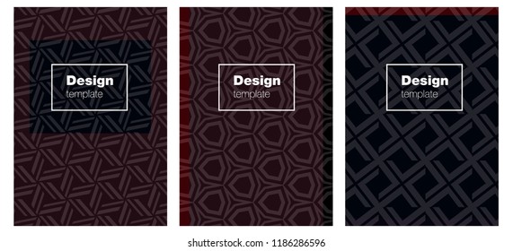 Dark Red vector brochure for ui, ux design. Glitter abstract design concept with text box. Pattern for leaflets, booklets.
